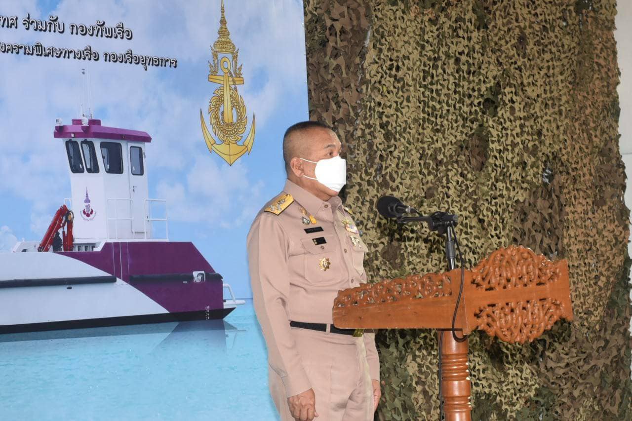 ผบ.ทร. รับมอบต้นแบบอุตสาหกรรม เรืออเนกประสงค์เพื่อความมั่นคงทางทะเล 3 238630900 331503275389556 1474881562110454225 n
