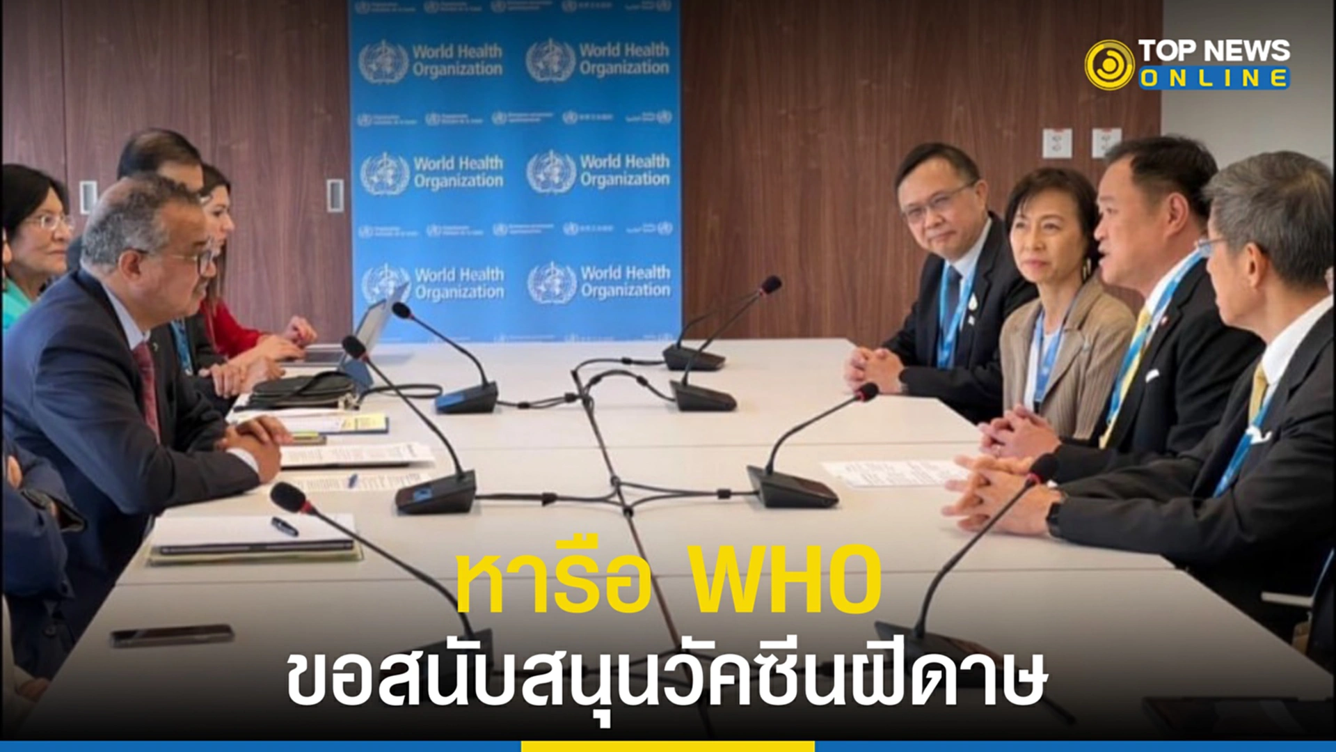 องค์การอนามัยโลก, WHO, อนุทิน, ฝีดาษลิง, ฝีดาษ, ไช้ทรพิษ, วัคซีนฝีดาษ