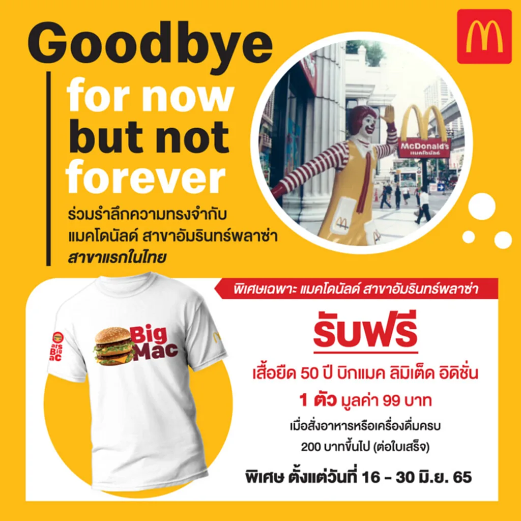 แมคโดนัลด์, แมคโดนัลด์ สาขาอัมรินทร์พลาซ่า, แมคโดนัลด์ สาขาแรกในไทย, McDonald's