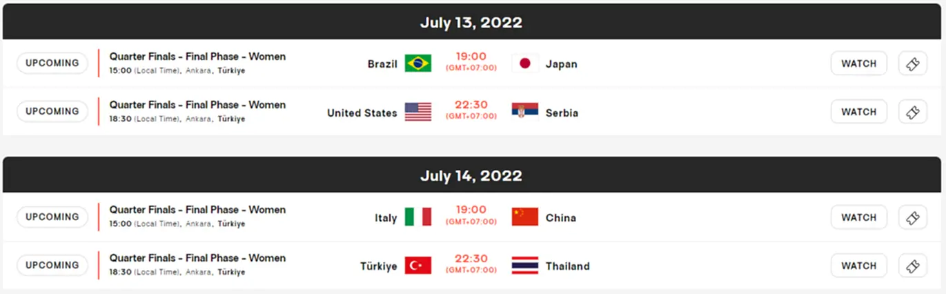 วอลเลย์บอลหญิงเนชั่นส์ลีก 2022, ตบสาวไทย, วอลเลย์บอลเนชั่นส์ลีก 2022, FIVB Volleyball Women's Nations League 2022, VNL 2022, ตารางแข่ง เนชั่นส์ลีก 2022, อันดับโลก, ทีมชาติไทย, โปรแกรมถ่ายทอดสดวอลเล่ย์บอล, โปรแกรมถ่ายทอดสดวอลเลย์บอล, ลิงก์ดูถ่ายทอดสด, ลิ้งค์ดูถ่ายทอดสด