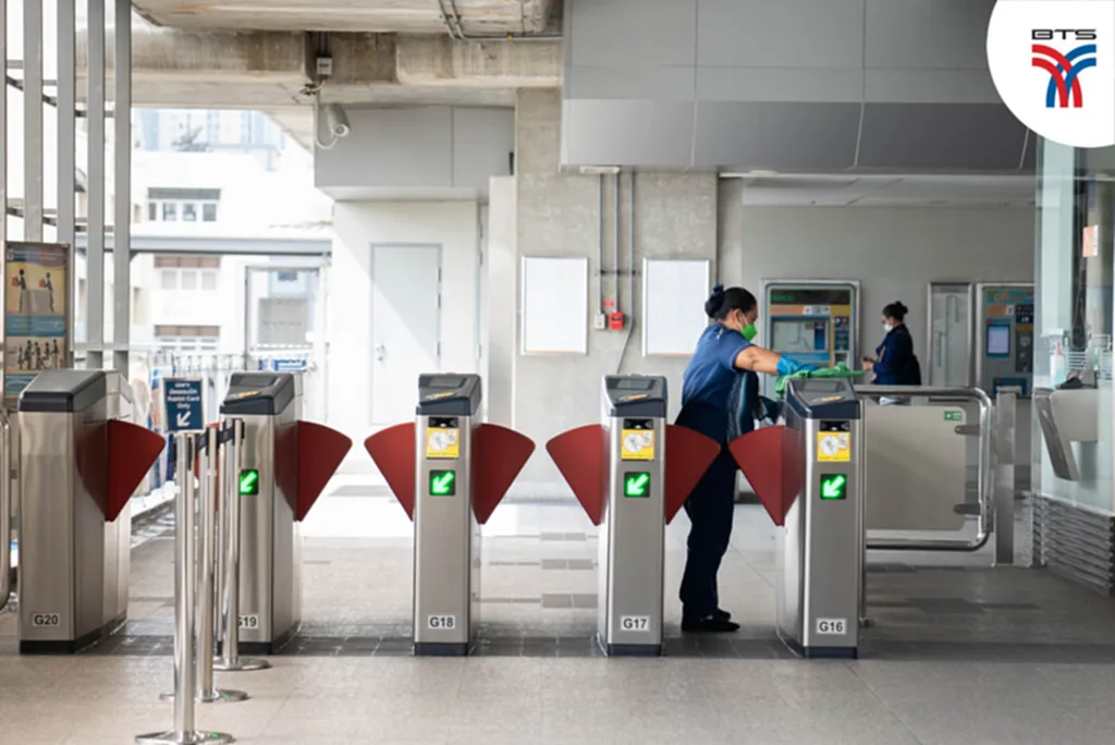 รถไฟฟ้า BTS ความ ปลอดภัย ในการใช้ รถไฟฟ้า รถไฟฟ้า ป้องกันโควิด 