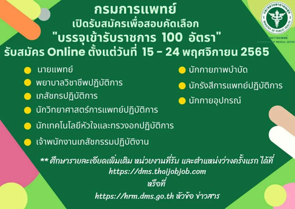 กรมการแพทย์, สมัครงาน, สมัครงาน กรม การ แพทย์, สมัคร งาน ราชการ 65, สมัคร สอบ งาน ราชการ 65, รับราชการ, 