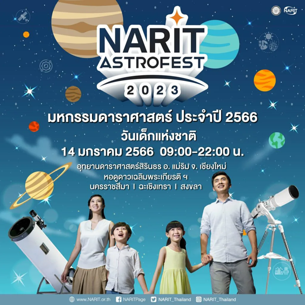 วันเด็ก 2566, งาน วัน เด็ ก แห่ง ชาติ 2566 เชียงใหม่, กิจกรรม วัน เด็ก 2566, งาน วัน เด็ก 2566, กิจกรรม วัน เด็ก มี อะไร บ้าง, วัน เด็ก 66, วัน เด็ก ปี 2566, วัน เด็ก 2023, NARIT, วันเด็กแห่งชาติ, มหกรรมดาราศาสตร์, ตะลุยโลกดาราศาสตร์, หอดูดาว, ดูดาว, เรียนรู้ดาราศาสตร์, นิทรรศการดาราศาสตร์, กิจกรรมดาราศาสตร์, นักดาราศาสตร์, ปรากฏการณ์ดาราศาสตร์