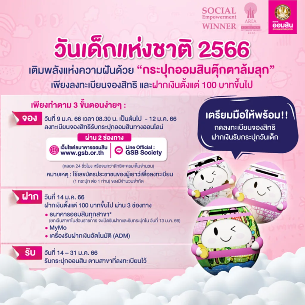 วันเด็ก 2566 วัน เด็ก ปี 66 