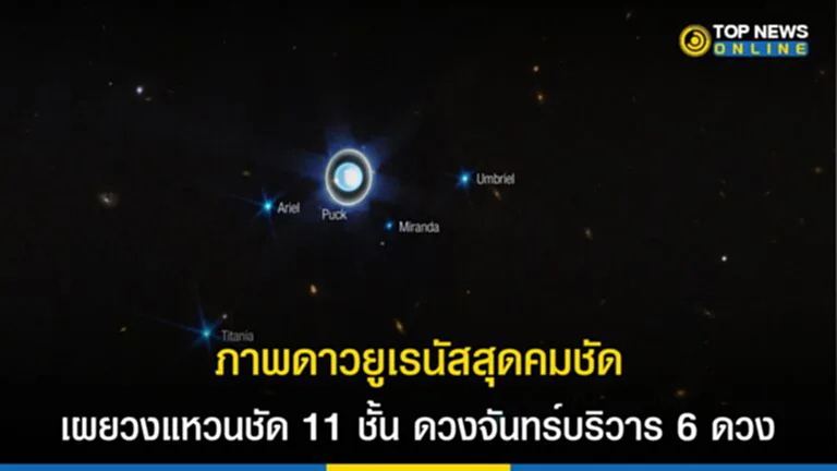 ดาวยูเรนัส, ดาว ยูเรนัส สี อะไร, ESA, ดาว มฤตยู, JWST, กล้องโทรทรรศน์อวกาศเจมส์ เว็บบ์, JWST, องค์การอวกาศยุโรป, ย่านรังสีอินฟราเรดใกล้, NIRCam, ดาราศาสตร์, วงแหวนของดาวยูเรนัส