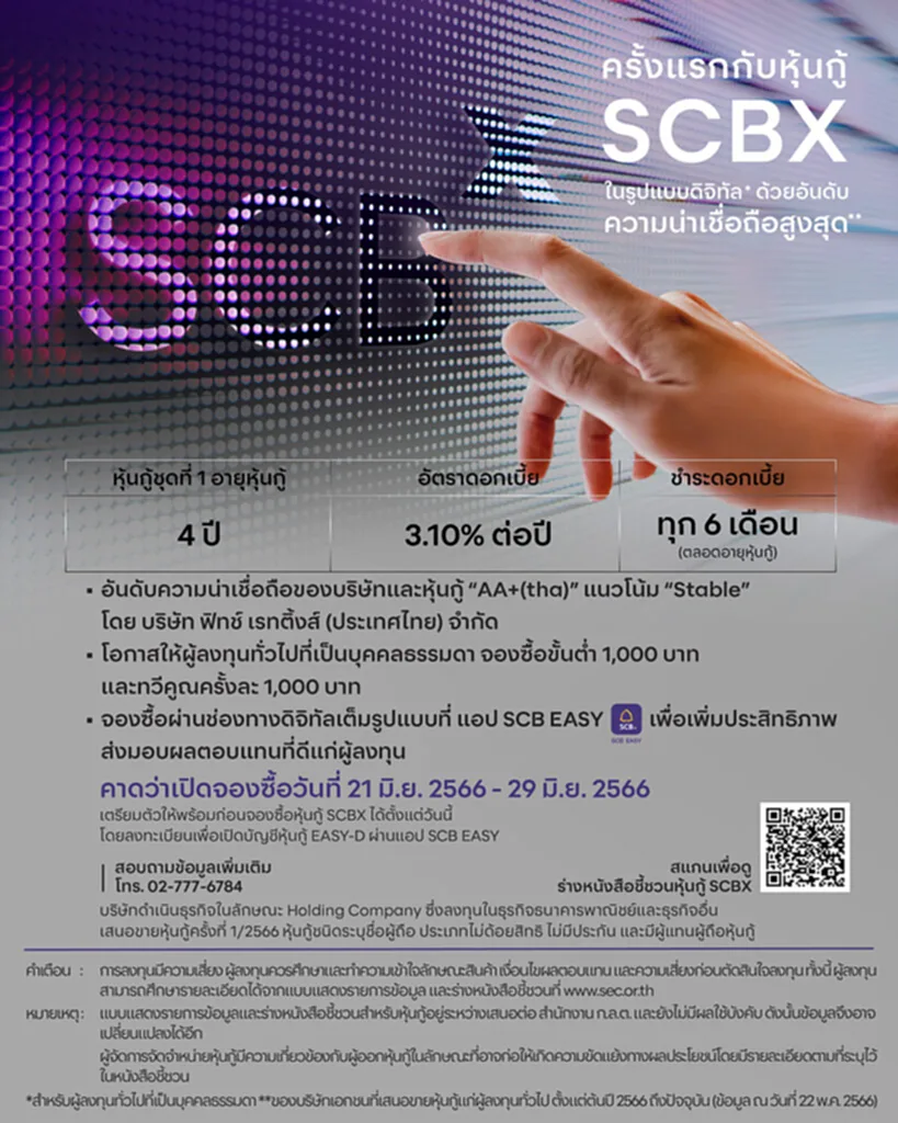 หุ้นกู้ SCBX หุ้นกู้ ออก ใหม่ หุ้นกู้ หุ้นกู้ธนาคาร