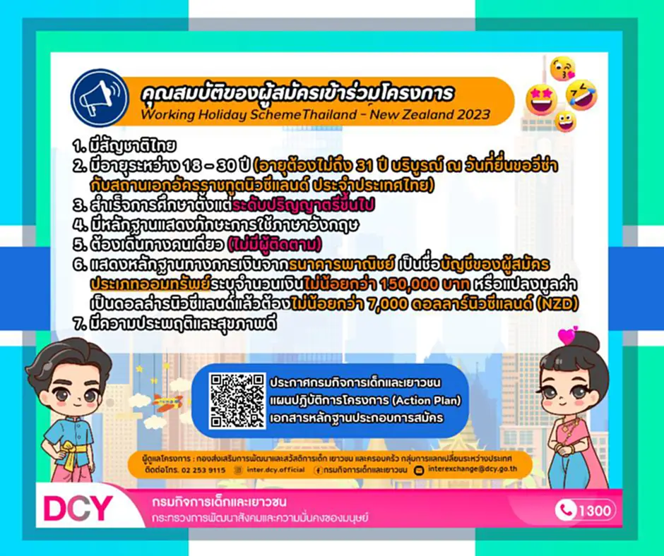 วีซ่านิวซีแลนด์, วีซ่า นิวซีแลนด์ 2023, Working Holiday Scheme Thailand – New Zealand 2023, Working Holiday Scheme, วีซ่าท่องเที่ยวนิวซีแลนด์, วีซ่าทำงานนิวซีแลนด์