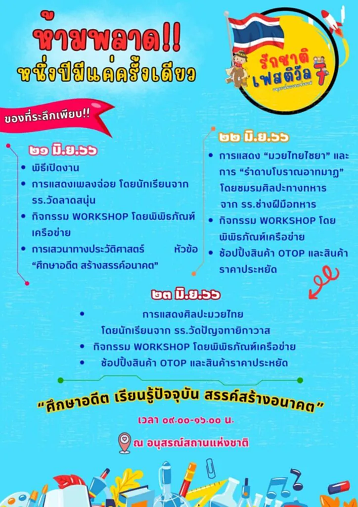 อนุสรณ์สถานแห่งชาติ อนุสรณ์สถาน ดอนเมือง อนุสรณ์สถาน มีอะไรบ้าง งานอนุสรณ์สถาน งานรักชาติอนุสรณ์สถาน 