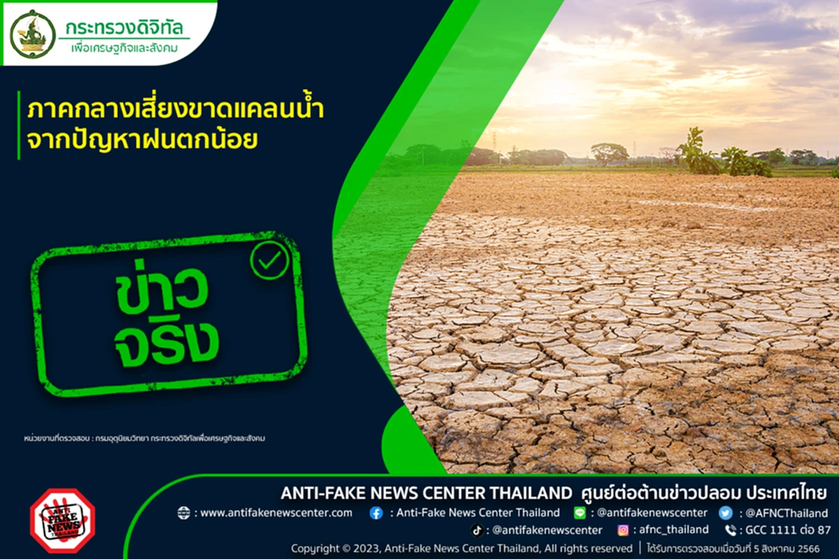 ฝนตกน้อย ขาดแคลนน้ำ