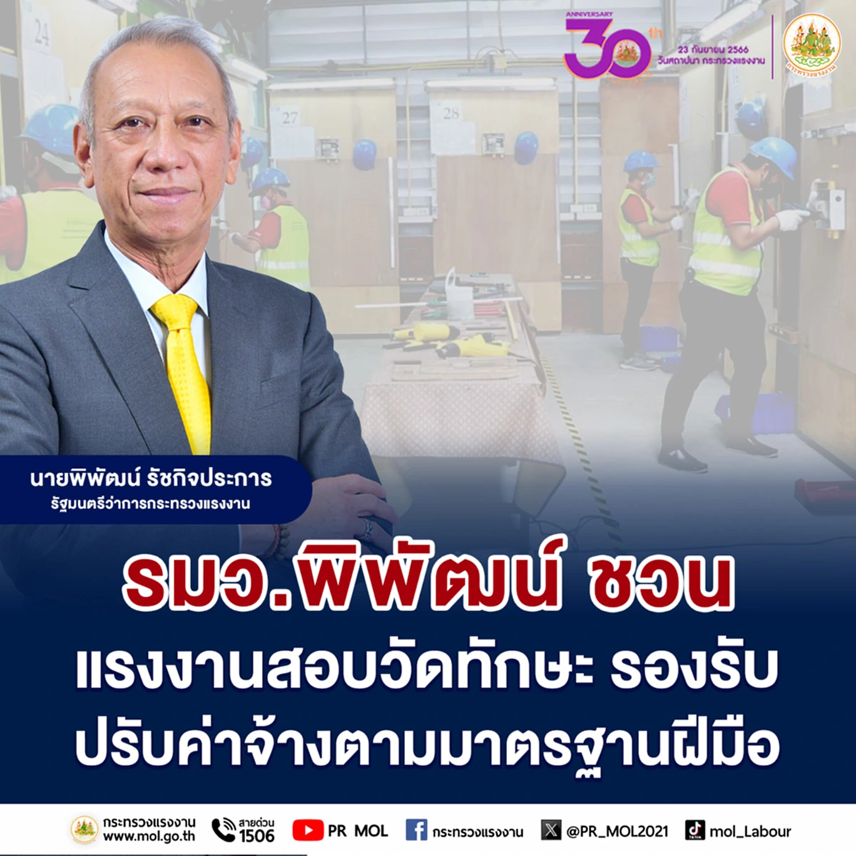 พิพัฒน์ รัชกิจประการ ปรับค่าจ้าง มาตรฐานฝีมือแรงงาน