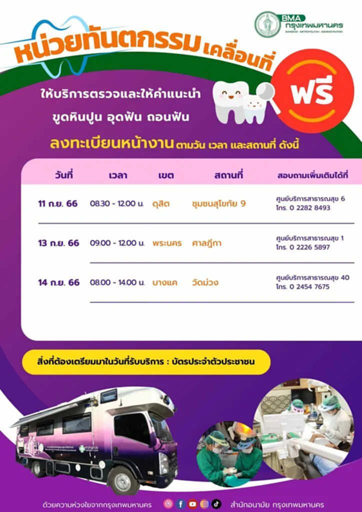 ทำฟันฟรี ทำฟันฟรีมีอะไรบ้าง ทำฟัน ฟรี ปี 66 ถอนฟันฟรี ใกล้ฉัน ถอนฟันฟรี 2566 ทำฟันฟรี กทม ขูดหินปูนฟรี กทม 2566