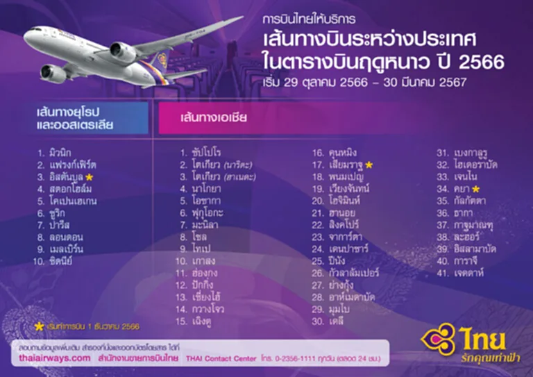 การบินไทย จองตั๋วการบินไทย เช็คเที่ยวบินการบินไทย เช็ค เที่ยวบิน การบินไทย ต่างประเทศ ตารางบินการบินไทยวันนี้ การบินไทย ตารางการบินต่างประเทศ 2023