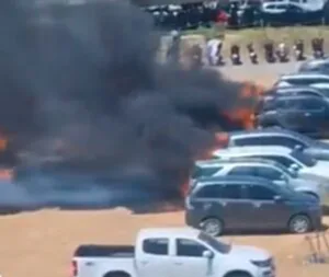 ไฟไหม้ลานจอดรถสนามบินมะนิลา