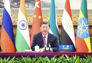 CHINA-XI JINPING-BRICS-EXTRAORDINARY JOINT MEETING-GAZA (CN)