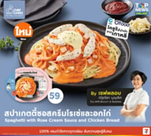 Chef Cares สปาเกตตี้ซอสครีมโรเซ่และอกไก่ 4_0