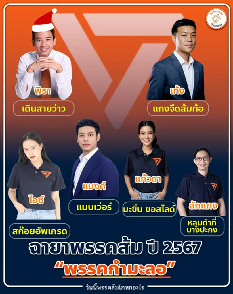 ฉายา สส.พรรคส้ม