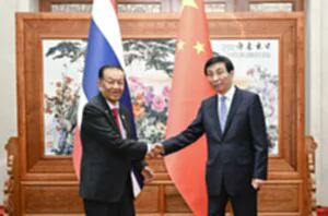 CHINA-BEIJING-WANG HUNING-THAILAND-NATIONAL ASSEMBLY PRESIDENT-MEETING (CN)