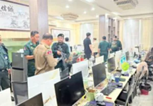 กัมพูชาทลายแก๊งสแกมเมอร์