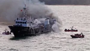 ดับเพลิงไหหลำซ้อมกูัภัย