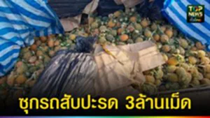ปก web ซุกรถสับปะรด 3ล้านเม็ด
