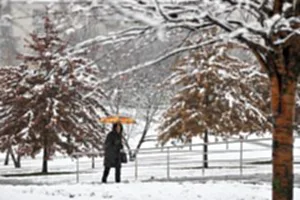 RUSSIA-MOSCOW-FIRST SNOW-VIEWS