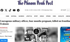 กัมพูชาส่งทหารหญิงท้องไปรบ