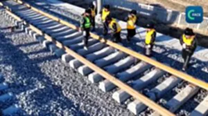 จีนวางรางรถไฟเหนือสุดเสร็จแล้ว