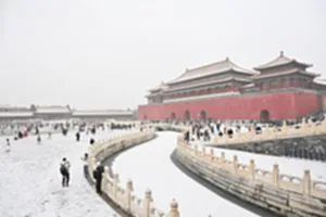 ปักกิ่งต้อนรับหิมะแรก