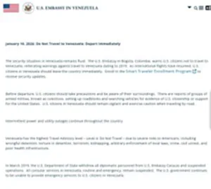 สหรัฐเตือนอเมริกันออกจากเวเนด่วน