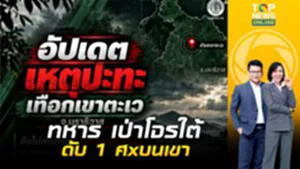 ปะทะเดือด รังโจรบนเทือกเขาตะเว อ.เจาะไอร้อง "ทหาร"เป่า"โจรใต้" ดับ 1 ศx